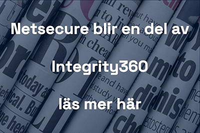 Information där det står att Netsecure blir en del av Integrity360